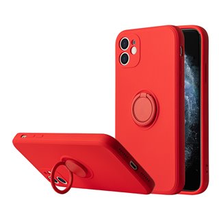 VENNUS θήκη Silicone Ring VNS-0069 για iPhone 14 Pro, κόκκινη