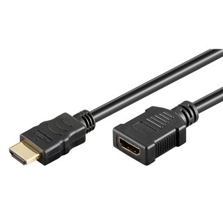 GOOBAY καλώδιο προέκτασης HDMI 61309, Ethernet, 4K, 18Gbit/s, 2m, μαύρο