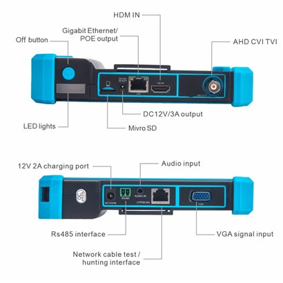 NOYAFA CCTV & IP tester NF-IPC715, 8MP CVI/TVI/AHD