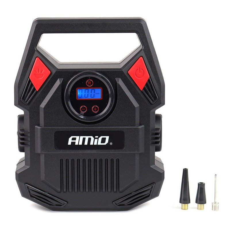 AMIO συμπιεστής αέρος αυτοκινήτου 02642, με LED, 12V, 150PSI/10bar