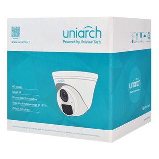 UNIARCH IP κάμερα IPC-T124-APF28K, 2.8mm, 4MP, IP67, PoE, SD, IR 30m