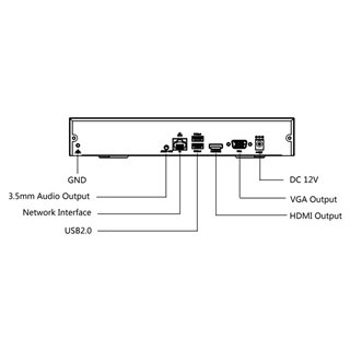 UNIARCH NVR καταγραφικό NVR-110E2, H.265/H.264, 8MP, 10 κανάλια