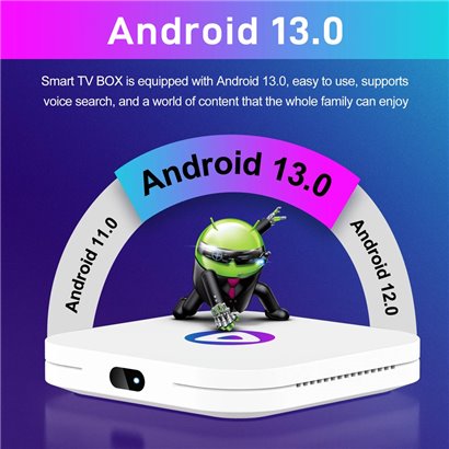 H96 TV Box Μ1, 8K, RK3528, 2/16GB, WiFi, Bluetooth, Android 13