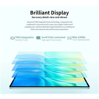 TECLAST tablet M50, 10.1" HD, 6/128GB, Android 13, 4G, 6000mAh, μπλε