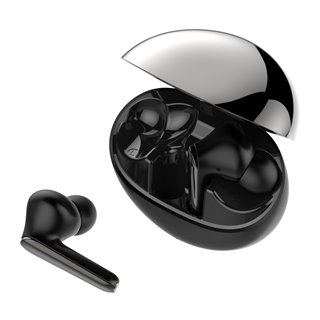 LDNIO earphones με θήκη φόρτισης T01, True Wireless, HiFi, μαύρα