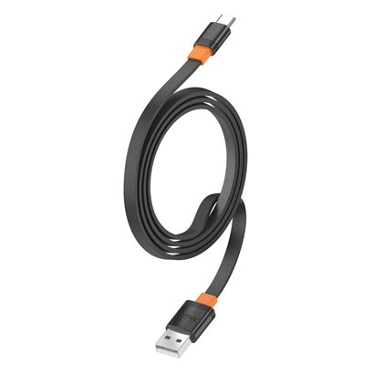 CELEBRAT καλώδιο USB-C σε USB CB-33C, flat, 3A, 1m, μαύρο