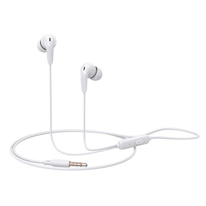CELEBRAT earphones με μικρόφωνο G26, 3.5mm, 1.2m, λευκά