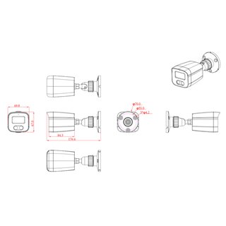 LONGSE υβριδική κάμερα BMSDTHC500FKEW, 2.8mm, 8MP, IP67, LED έως 25m