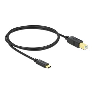DELOCK καλώδιο USB-C σε USB Type B 83601, 1m, μαύρο