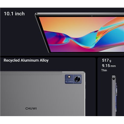 CHUWI tablet Hi10 XPro, 10.1" HD, 4/128GB, 4G, 5000mAh, Android 13, γκρι