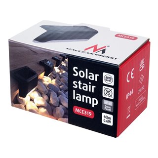 MACLEAN ENERGY LED φωτιστικό για σκάλες/κάγκελα MCE319, ηλιακό, 100mAh