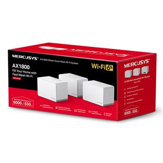 MERCUSYS Mesh Wi-Fi 6 System Halo H70X, 1.8Gbps Dual Band, 3τμχ, V. 1.20