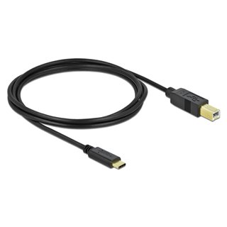 DELOCK καλώδιο USB-C σε USB Type B 83330, 2m, μαύρο