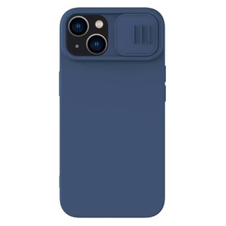NILLKIN θήκη CamShield Silky Silicone για iPhone 15, μπλε
