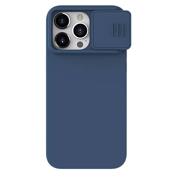 NILLKIN θήκη CamShield Silky Silicone για iPhone 15 Pro, μπλε