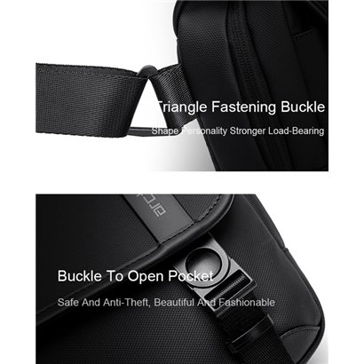 ARCTIC HUNTER τσάντα ώμου K00568 με θήκη tablet, 4L, μαύρη