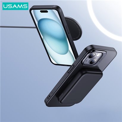 USAMS θήκη Geying US-BH857 για iPhone 15 Pro Max, διάφανη/μπλε