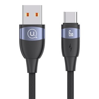 USAMS καλώδιο USB-C σε USB US-SJ630, 6A, 1.2m, μαύρο
