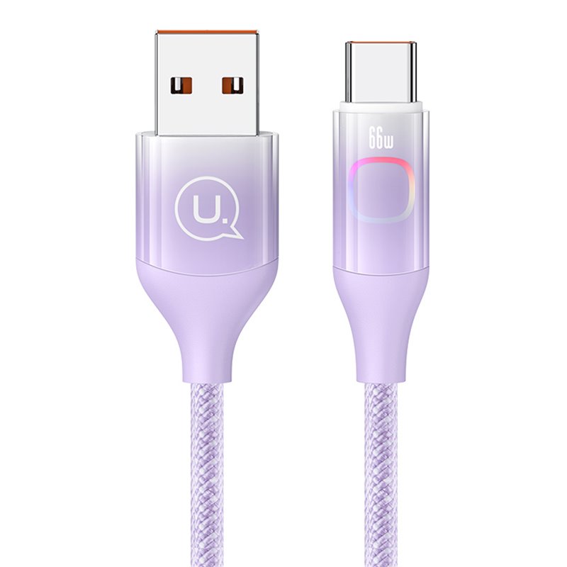 USAMS καλώδιο USB-C σε USB US-SJ636, 66W, 1.2m, μωβ