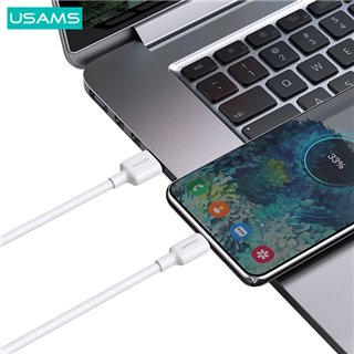 USAMS καλώδιο USB-C σε USB US-SJ601, 3A, 1m, λευκό