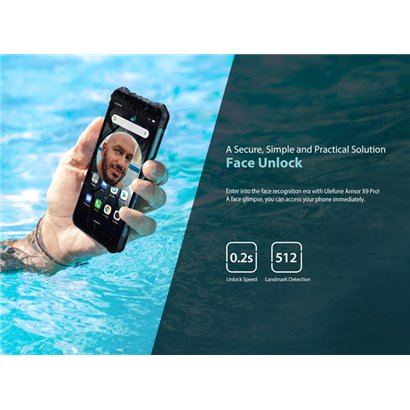 ULEFONE smartphone Armor X9 Pro, 5.5", 4/64GB 5000mAh, IP68/IP69K, μαύρο