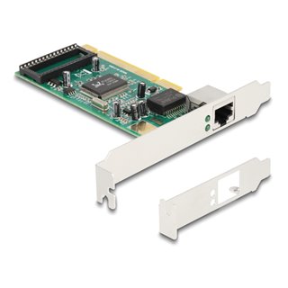 DELOCK κάρτα επέκτασης PCI σε 1x RJ45 Gigabit 88084, 1000Mbps