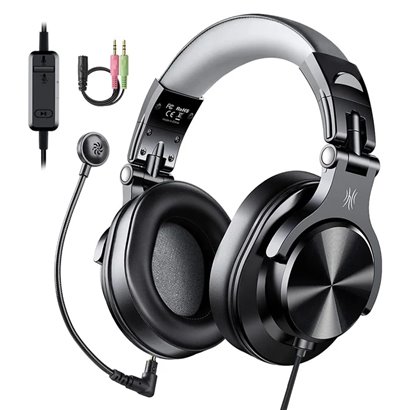 ONEODIO gaming headset Fusion A71D, 3.5mm σύνδεση, Hi-Res, 40mm, μαύρο