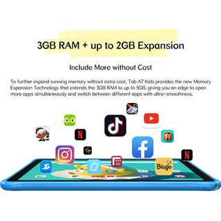 BLACKVIEW tablet Tab A7 Kids, 10.1", 3/64GB, Android 12, 6580mAh, ροζ
