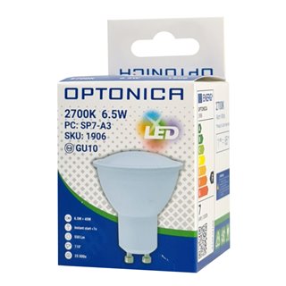 OPTONICA LED λάμπα spot 1906, 6.5W, 2700K, 550lm, GU10