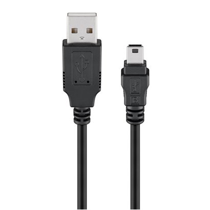 GOOBAY καλώδιο USB σε USB Mini 50767, 480Mbps, 1.8m, μαύρο