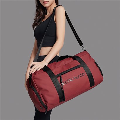 ARCTIC HUNTER τσάντα ταξιδίου LX00537 με θήκη παπουτσιών, 25L, κόκκινη