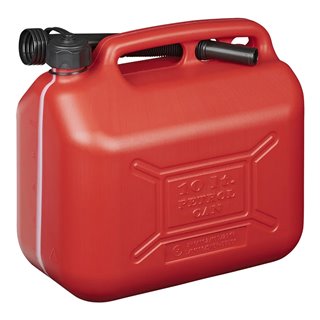 PROPLUS δοχείο καυσίμων 530040RE με σπιράλ, πλαστικό, 10lt, κόκκινο
