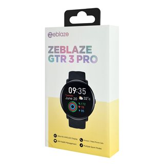 ZEBLAZE smartwatch GTR 3 Pro, heart rate, 1.43" AMOLED, IP68, μαύρο