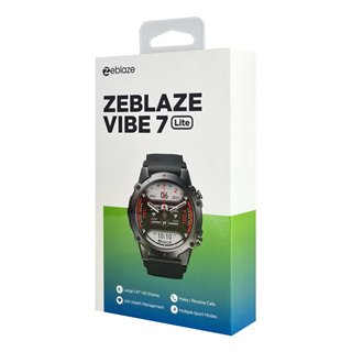 ZEBLAZE smartwatch Vibe 7 Lite, heart rate, 1.47" IPS, 3ATM/IP69K, μαύρο