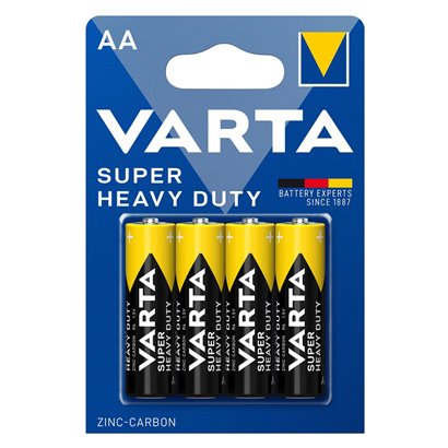 VARTA μπαταρίες Zinc Carbon Super Heavy Duty, AA/R6P, 1.5V, 4τμχ