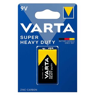 VARTA μπαταρία Zinc Carbon Super Heavy Duty, 9V, 1τμχ