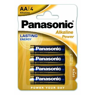 PANASONIC αλκαλικές μπαταρίες Alkaline Power, AA/LR6, 1.5V, 4τμχ
